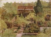 Christian Friedrich Gille Garden oil painting artist